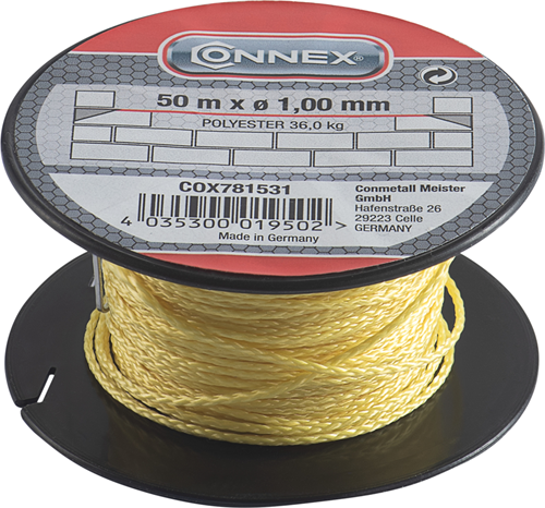 Load image into Gallery viewer, Connex metselkoord pes 1mm fl bobijn 50m - cox781531
