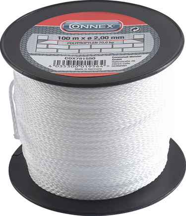 Connex metselkoord pp 2.0mm wi bobijn 100m - cox781550