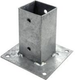 Connex paalhouder op plaat 91x91x150 vvz - hv4274