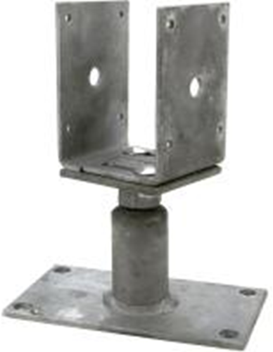 Load image into Gallery viewer, Connex paalhouder u op plaat 80->150 vvz - hv4270
