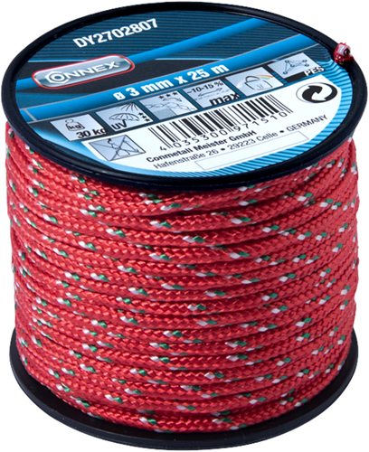 Load image into Gallery viewer, Connex pes touw rood 3mmx25m - dy2702807
