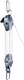 Connex takelblok 7-1 overbrenging 180kg vz - dy270865