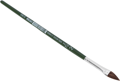 Copenhagen pro autolakpenseel | maat 02 | pony haar | fsc groen gelakte houten steel - 23.149.01