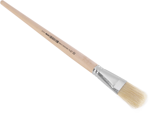 Copenhagen pro platte lyonpenseel | maat 22 | wit chinees varkenshaar | fsc ongelakte houten steel - 23.141.22