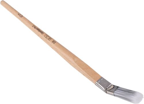Copenhagen pro s gebogen lyonpenseel | maat 20 | synthetisch haar | fsc houten steel - 23.124.20