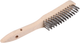 Copenhagen pro staalborstel | gietstaal | 4 rijen | houten handvat - 23.550.04