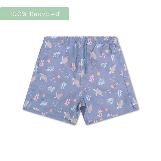 Coral bliss | meerkleurige uv zwembroek jongens