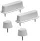 Cornat gummi stop wc-bril hout (4st) - tec365017