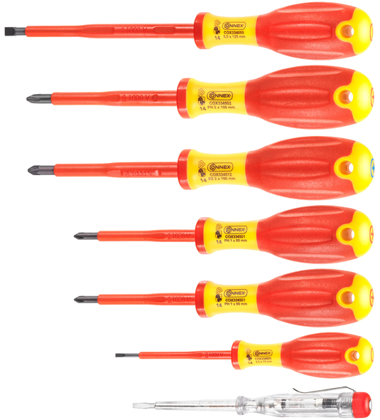 Connex cox334207 7-delige schroevendraaierset 1kv 2c