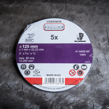 Connex set 5x slijpschijf rvs 125mm - cox938036