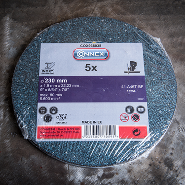 Connex set 5x slijpschijf rvs 230mm - cox938038