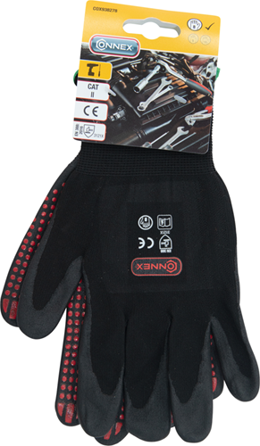 Connex handschoen nitril noppen gr08 - cox938278