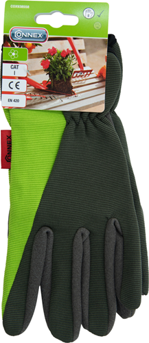 Connex handschoen tuin spandex groen gr08 - cox938558