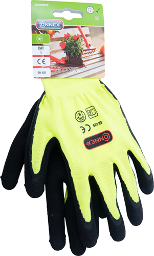 Load image into Gallery viewer, Connex handschoen tuin latex geel gr09 - cox938578
