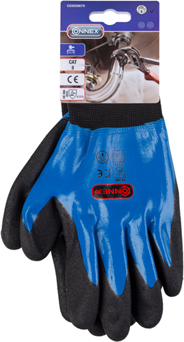 Connex handschoen nitril blauw gr09 - cox938679