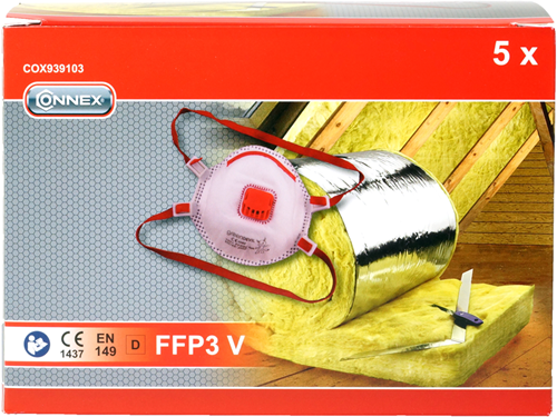 Load image into Gallery viewer, Connex stofmasker ffp3v en149 5st - cox939103
