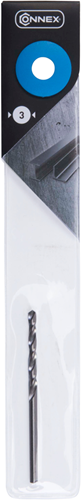 Connex producten staalboor 3 0mm 61mm 2st blauw
