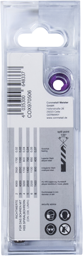 Load image into Gallery viewer, Connex set cobaltboren 2-8mm 6dlg lila - cox970506
