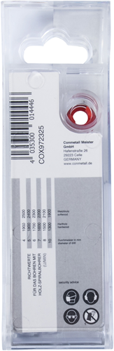 Load image into Gallery viewer, Connex set houtboren 4-10mm 5dlg rood - cox972325
