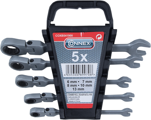 Connex set knik-steek- dopsleutel 6-13 box - coxb541900