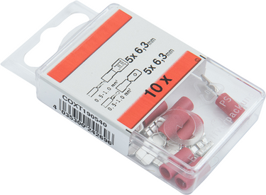 Connex kabelschoenassortiment 0.5-1mm rood - coxt190540