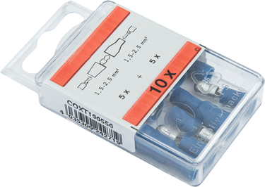 Connex kabelschoenassortiment 1.5-2.5mm bl - coxt190550