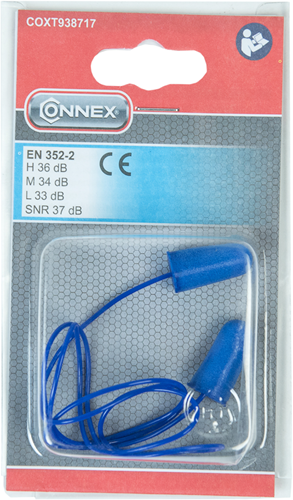 Connex oordoppen soft pu-koordje 37db 2st - coxt938717