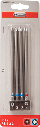Connex set bits 150mm ph+pz 4dlg - coxt973290