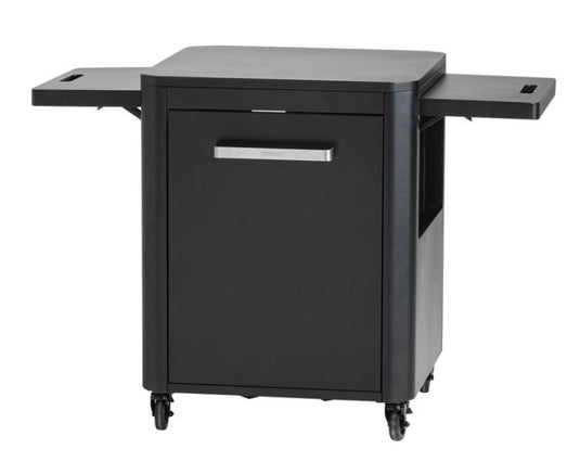 Cozze trolley werktafel opklapbaar met 1 deur zwart