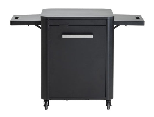 Cozze trolley werktafel opklapbaar met 1 deur zwart