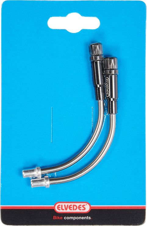 Load image into Gallery viewer, Verstelbare V-brake bochtjes 90° RVS (2 stuks)
