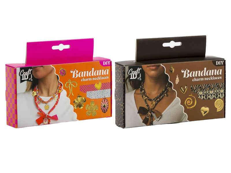 Load image into Gallery viewer, Craft id bandana ketting met bedels 2 assorti
