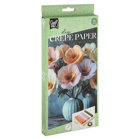 Craft id crepe bloemen knutselset