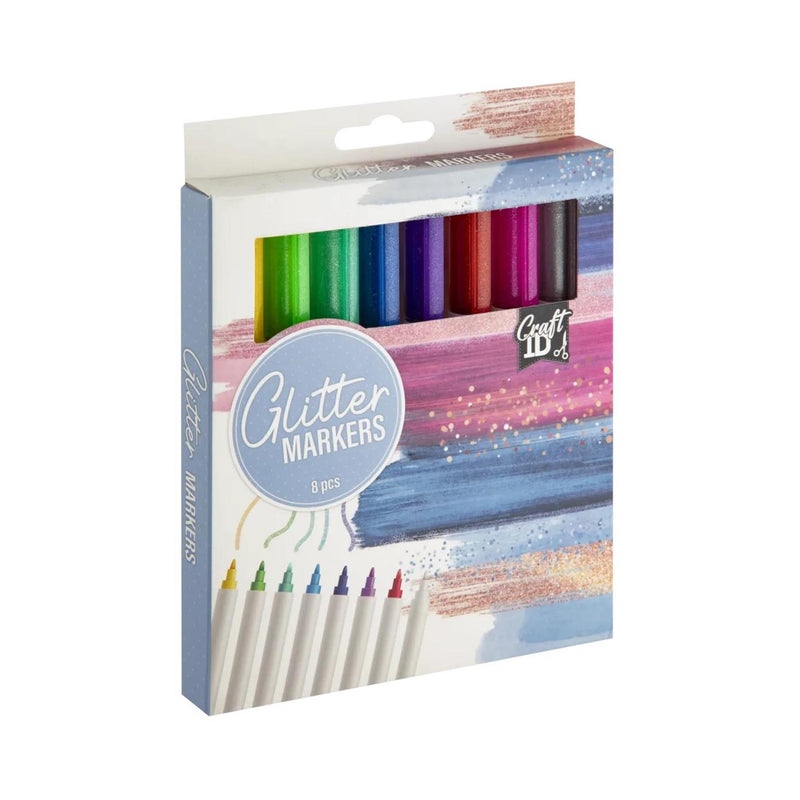 Load image into Gallery viewer, Craft sensations glitter markers - 8st.
