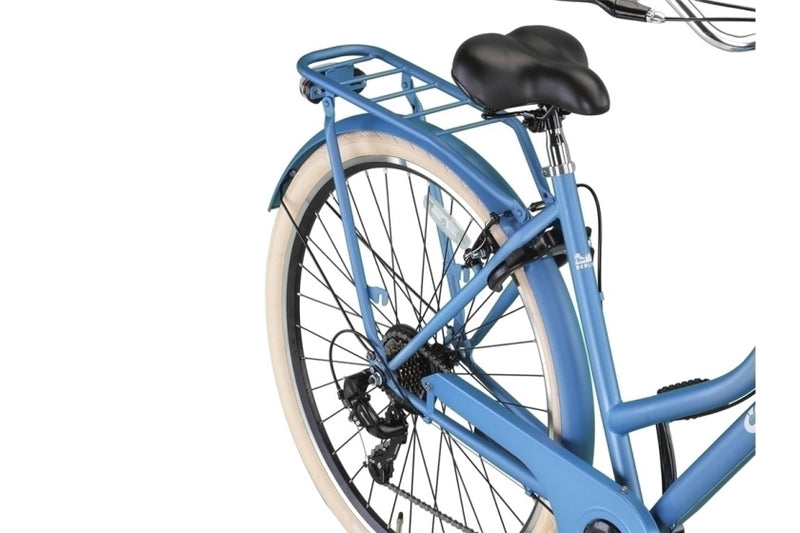 Load image into Gallery viewer, Crown berlin 28 inch 53 cm dames 7v v-brakes blauw
