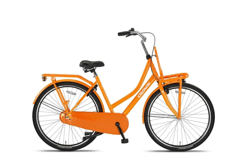 Load image into Gallery viewer, Crown holland 28 inch 53 cm dames terugtraprem oranje
