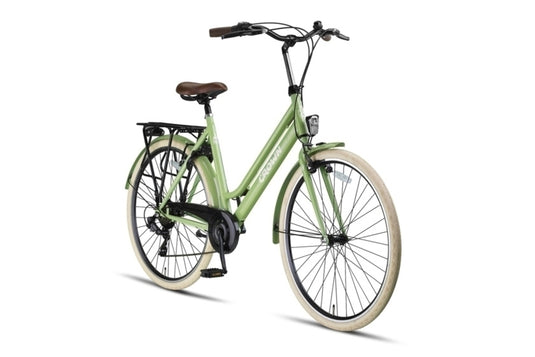 Crown new york 28 inch 53 cm dames 7v v-brakes groen