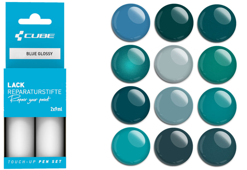Load image into Gallery viewer, Cube touch-up pen set blue glossy
