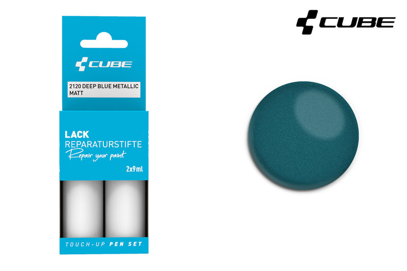 Load image into Gallery viewer, Cube touch-up pen set deep blue metallic matt
