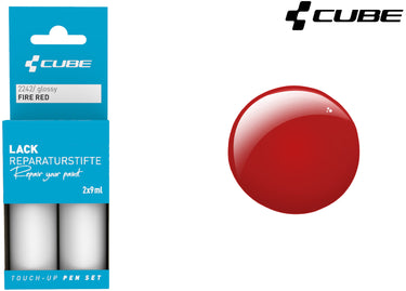 Cube touch-up pen set fire red