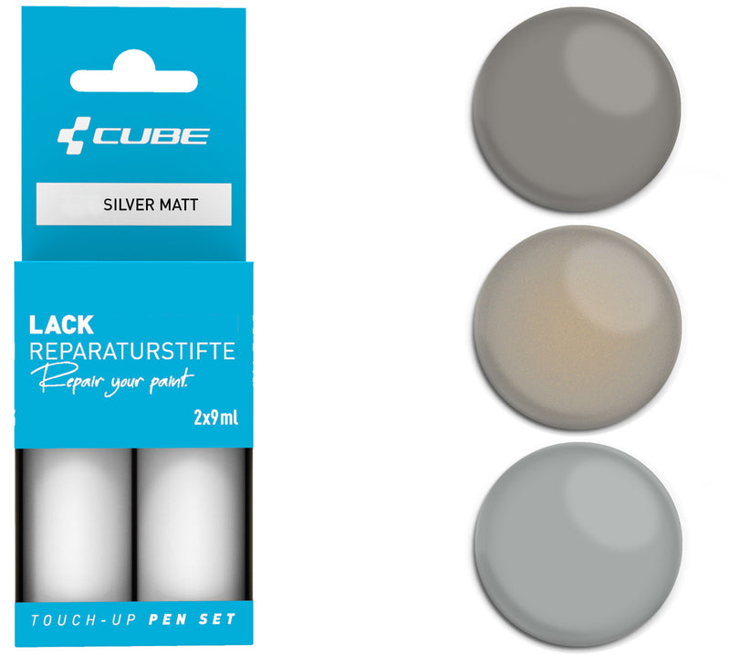 Load image into Gallery viewer, Cube touch-up pen set silver matt
