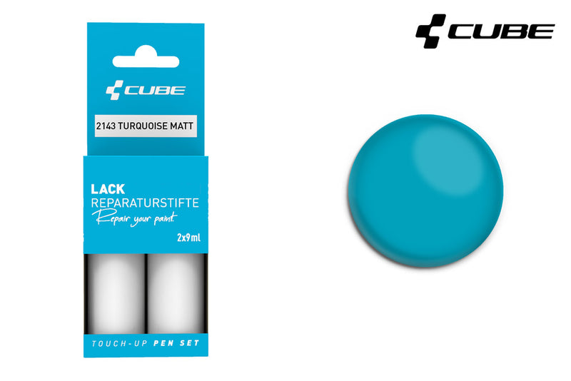 Load image into Gallery viewer, Cube touch-up pen set turquoise matt
