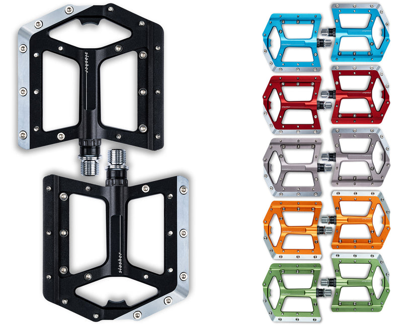 Load image into Gallery viewer, Cube slasher flat pedals
