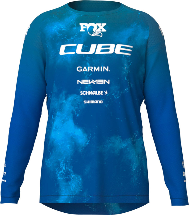 Load image into Gallery viewer, Cube rookie x actionteam - kid's mtb long sleeve jersey
