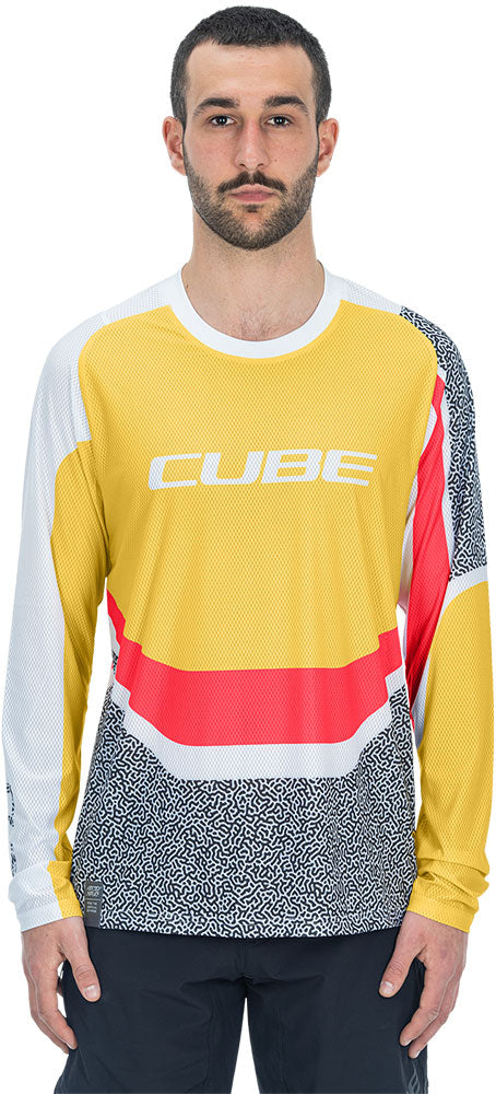Load image into Gallery viewer, Cube vertex round neck - mtb long sleeve jersey | xxl
