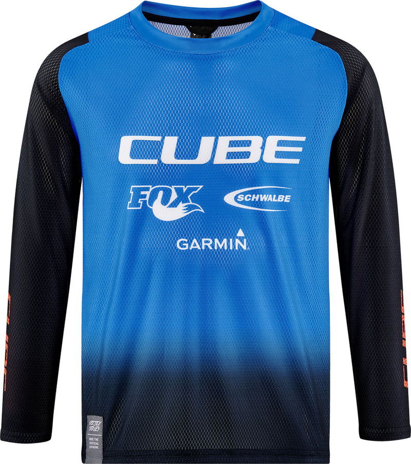 Load image into Gallery viewer, Cube vetrtex rookie x actionteam - kid's long sleeve jersey
