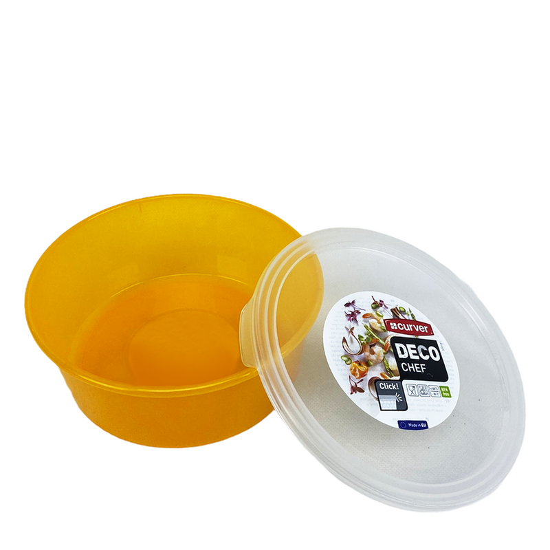 Load image into Gallery viewer, Curver deco chef oranje met deksel 1,3 liter
