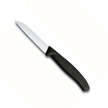 Victorinox swissclassic groentemes, zwart handvat, rvs lemmet van 8cm