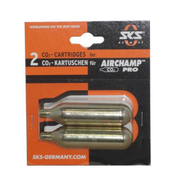 SKS luchtpatronen (2) 16gr. Airchamp CO2 z draad