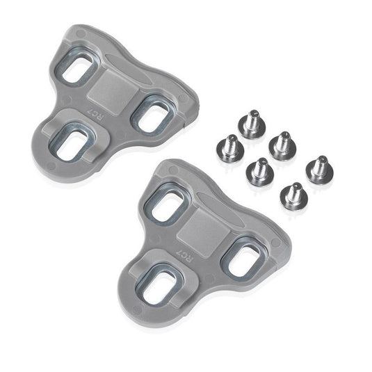 Xlc pd-x07 schoenplaatjes look keo pedalen - speling 9° - grijs